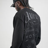 JUREN FOREVER BLACK CREWNECK