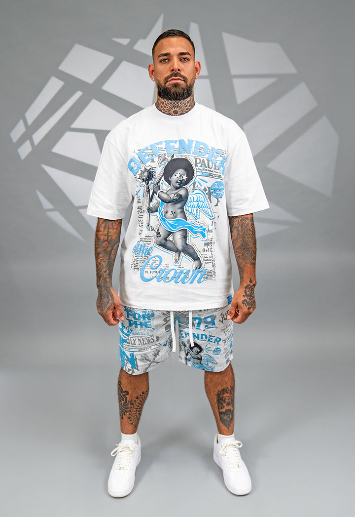 Defender Of The Crown Tee, AOP Shorts and Trucker Hat Combo