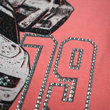 Challenge Yourself Pink Shirt - Rhinestones