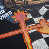 Challenge Yourself Black Shirt - Rhinestones