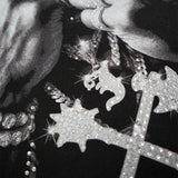 Pressure Makes Kings Black Shirt - Rhinestones