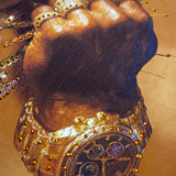 Pressure Makes Kings Brown Shirt - Rhinestones