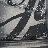 JRN Branded Denim Shorts - Rhinestones
