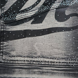 JRN Branded Denim Shorts - Rhinestones