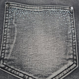 JRN Branded Denim Shorts - Rhinestones