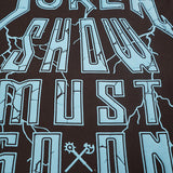 Show Must Go On Black Shirt - Rhinestones