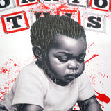 Born For This White Shirt - Rhinestones