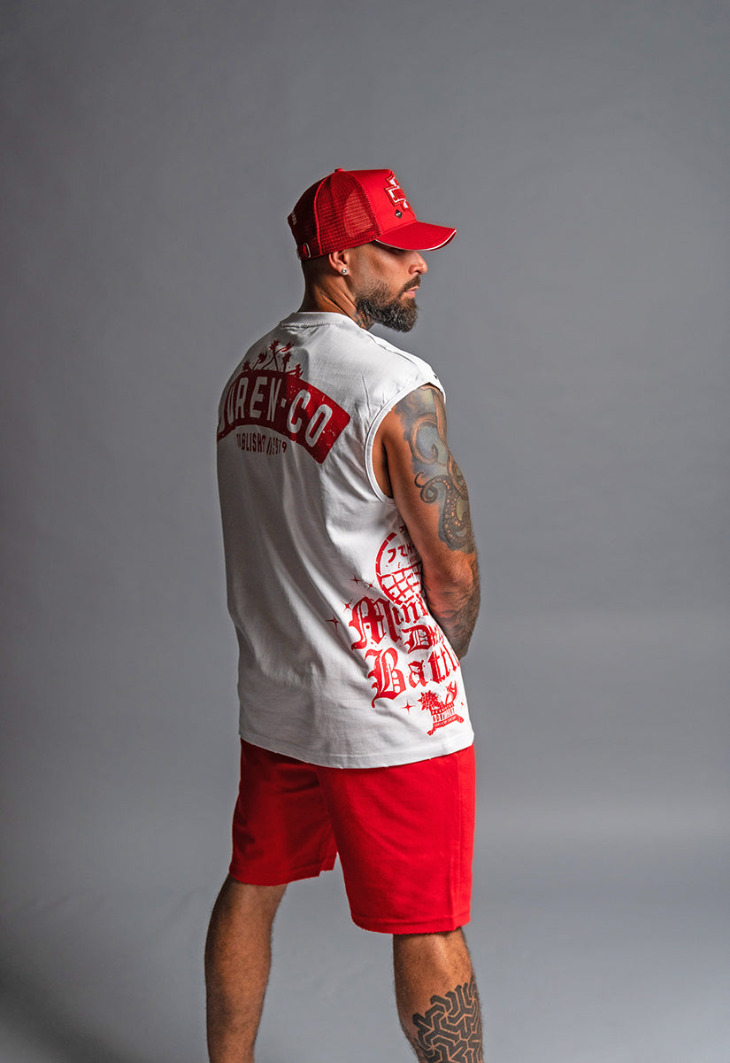 Rise Above Setbacks Muscle Tee, Established Shorts and Trucker Hat (Big & Tall Combo)