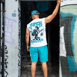 Unleash Your Potential Muscle Tee, and Raw Edge Shorts Combo