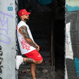 Rise Above Setbacks Muscle Tee, Established Shorts and Trucker Hat Combo