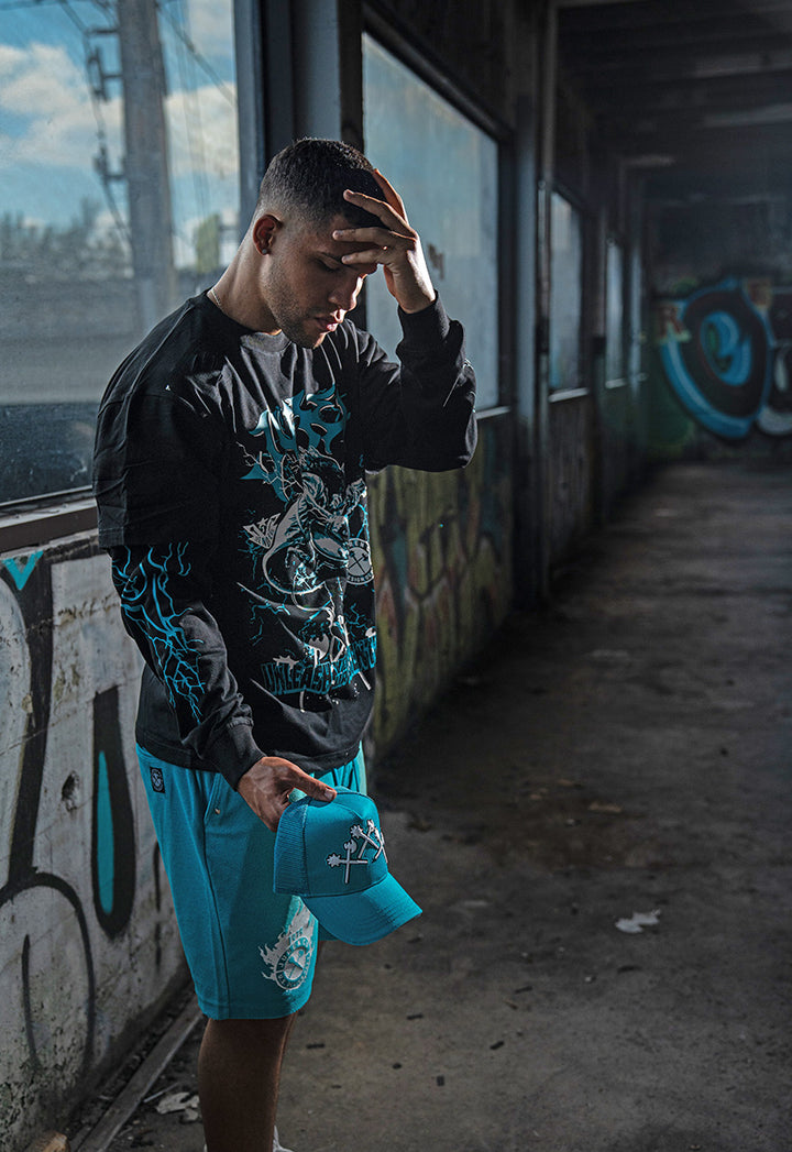 Unleash Your Potential Longsleeve and Tee, Embrace Shorts and Blocking Trucker Hat Combo