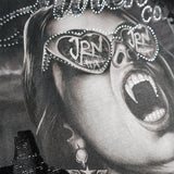 Beware Black Shirt (Rhinestones), Sweat Pants (Rhinestones) and Trucker Hat Combo