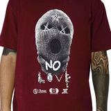 No Love Burgundy Tee