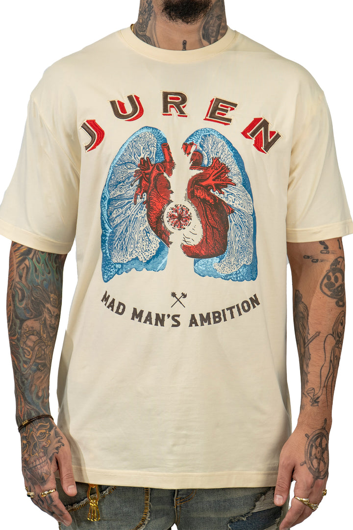 MAD MANS AMBITION CREAM TEE