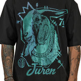 JUREN THE GOAT HOLOGRAPHIC BLACK TEE