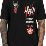 HEAVEN AND HELL TEE BLACK