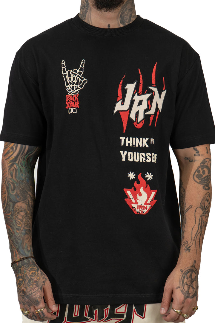 HEAVEN AND HELL TEE BLACK