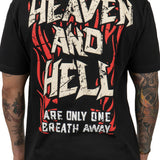 HEAVEN AND HELL TEE BLACK