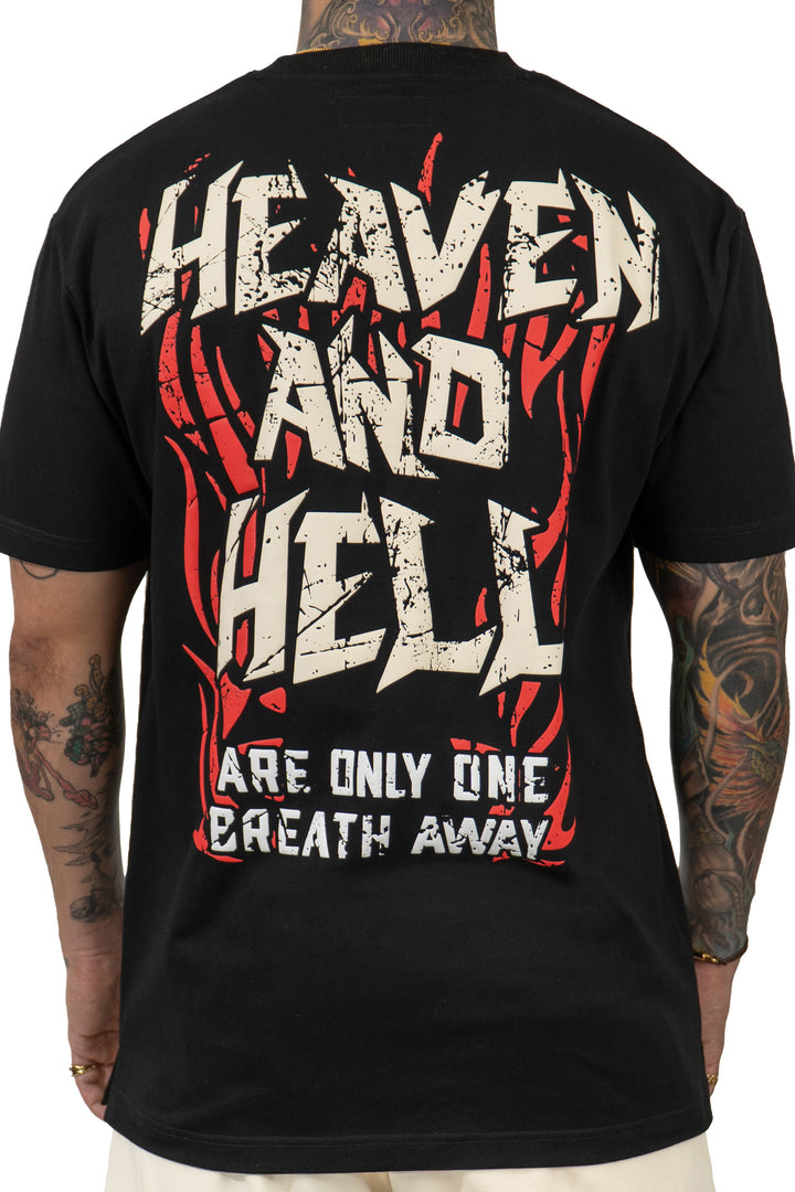 HEAVEN AND HELL TEE BLACK