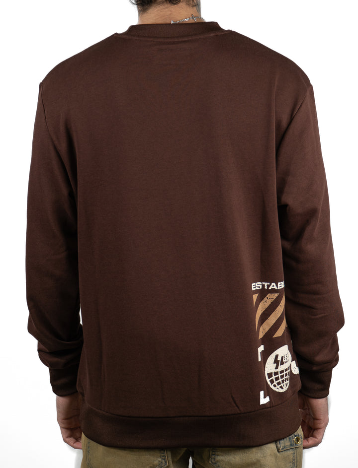 Say Le$$ Chocolate Crewneck Sweater