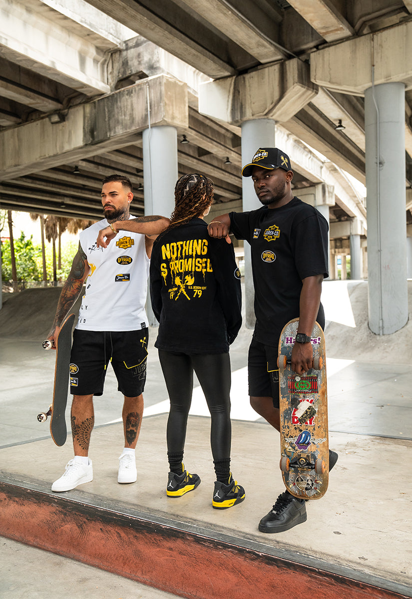 Invite Only Muscle Tee, Racing Club Chino Shorts  and Trucker Hat Combo