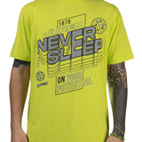 Never Sleep Neon Yellow Tee