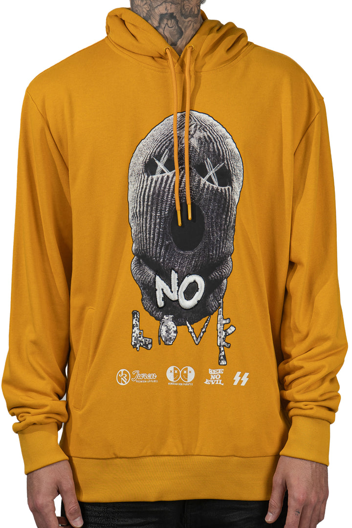 No Love Pullover Wheat Hoodie