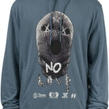 No Love Pullover Denim Blue Hoodie
