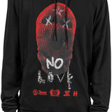 No Love Pullover Black Hoodie