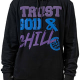 Trust God & Chill Black Hoodie