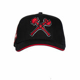 Red Bone Pebble Leather Dad Hat
