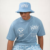 Friso AOP Silk Shorts Fros Blue