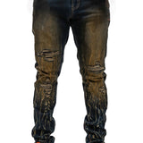 Dark Bronze Wash Denim Jean
