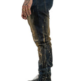 Dark Bronze Wash Denim Jean