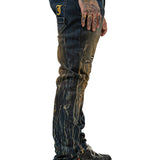 Dark Bronze Wash Denim Jean