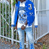 Royal World Bomber Jacket and Organized Chaos Tee Combo