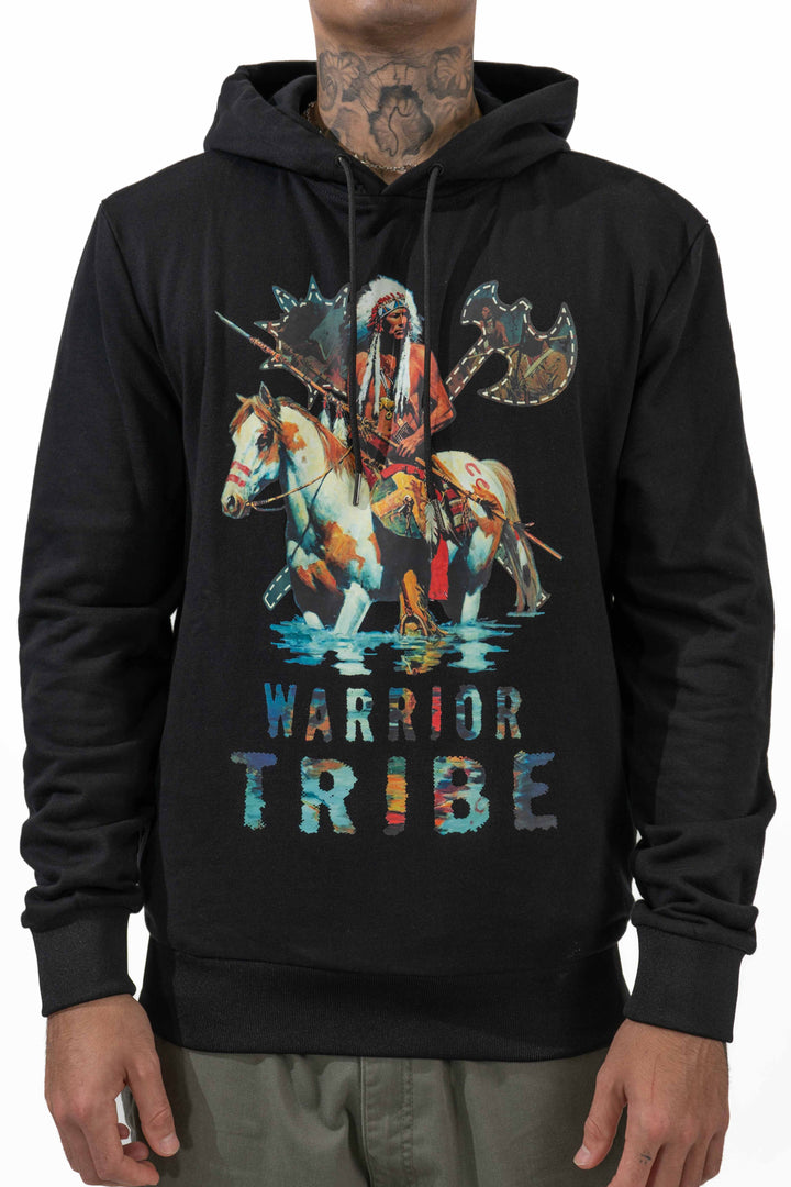 Warrior Tribe Black Hoodie