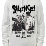 Silence White Hoodie