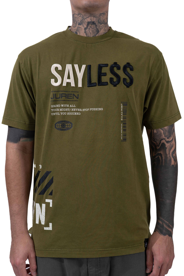 Say Le$$ Olive Tee