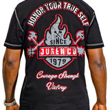 True-self  Distressed Tee