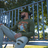 Unleash The Beast Olive Crewneck