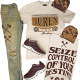 DOMINATE HEAVYWEIGHT TEE, FOR BATTLE JEAN AND REVERSIBLE BEANIE COMBO