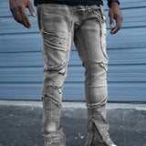 Juren Jayvon Gray Wash Denim Jeans