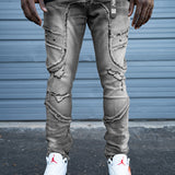 Juren Jayvon Gray Wash Denim Jeans