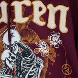 Missing Your Skin Pullover Burgundy Hoodie