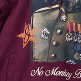 No Monkey Business Pullover Burgundy Hoodie