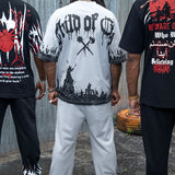 Child of God Grey T-Shirt, Jogger and Leather Trucker Hat Combo (Shoes Not Included)