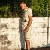 Juren Signature Cream Shorts