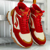 G7 Wendigo Salvo Mid Top Boots - Natural/Wheat/Red