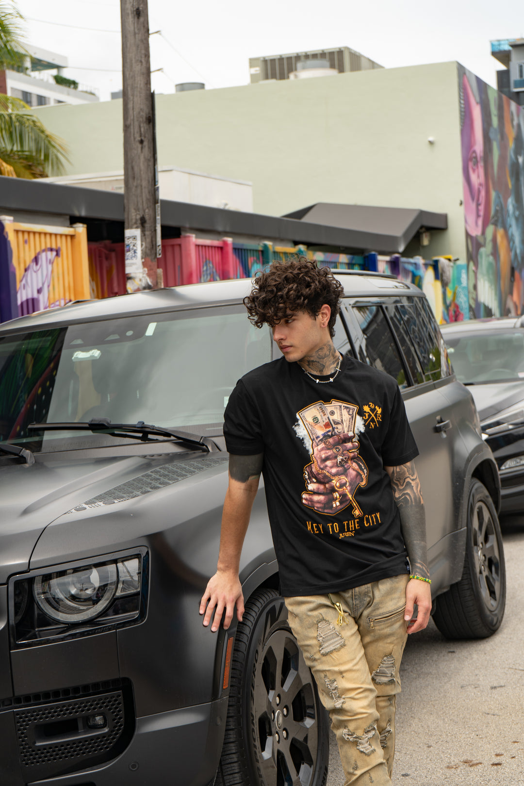 Key to the City Black Tee